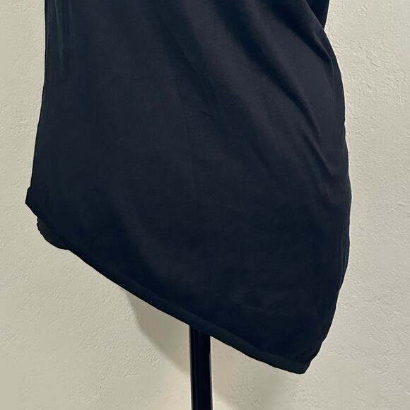 Vintage Balenciaga Black Side Shark tooth Hem Top size S Rare - Picture 6 of 12